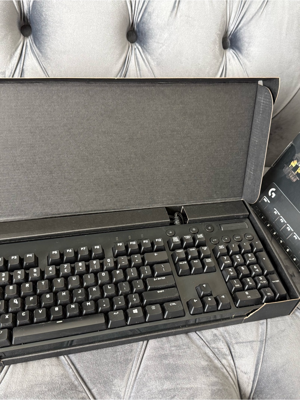 Logitech Black Wired Full-Size Mechanical Keyboard with Numeric Keypad